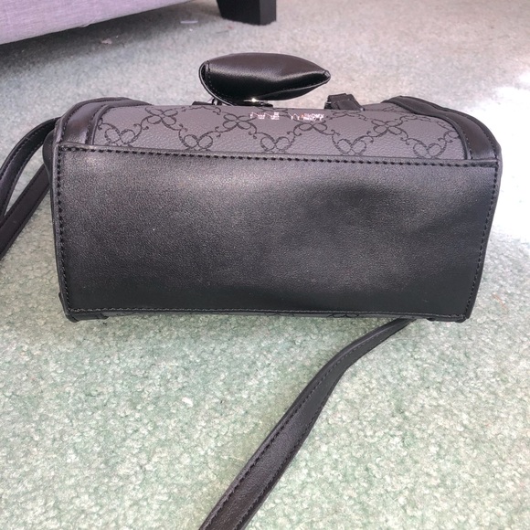 Cute Nine West Black Mini Tote Bag with Charm - Picture 16 of 16